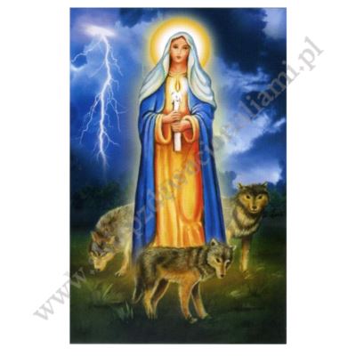 MATKA BOŻA GROMNICZNA - obrazek 6.5 x 10 cm - paczka 100 szt. - 3964
