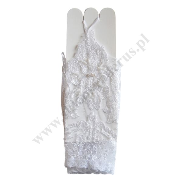 RĘKAWICZKI KOMUNIJNE DLA DZIEWCZYNKI - 88846