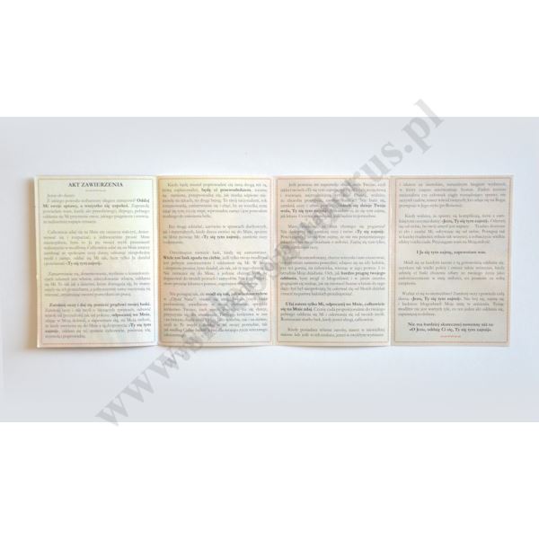 JEZU, TY SIĘ TYM ZAJMIJ - AKT ZAWIERZENIA JEZUSOWI - FOLDER - 79176