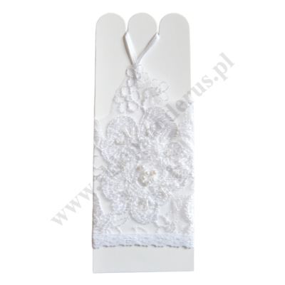 RĘKAWICZKI KOMUNIJNE DLA DZIEWCZYNKI - 50224