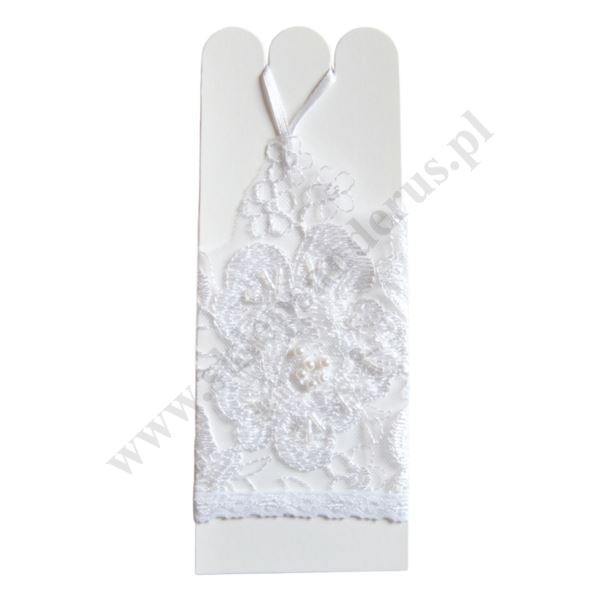 RĘKAWICZKI KOMUNIJNE DLA DZIEWCZYNKI - 50224