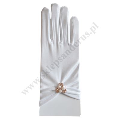 RĘKAWICZKI KOMUNIJNE DLA DZIEWCZYNKI - 65612