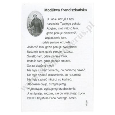 ŚW. FRANCISZEK - obrazek 6.5 x 10 cm - paczka 100 szt. - 71915