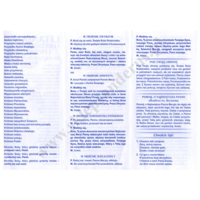 LITANIA LORETAŃSKA I PIEŚNI DO NAJŚWIĘTSZEJ MARYI PANNY - folder 10 x 21 cm - komplet 25 szt. - 50877