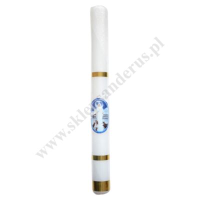 GROMNICA PARAFINOWA - BIAŁA Z NAKLEJKĄ - 40/4 - 8637