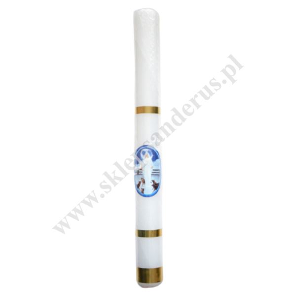 GROMNICA PARAFINOWA - BIAŁA Z NAKLEJKĄ - 40/4 - 8637