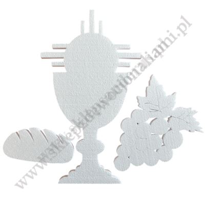 KIELICH, WINOGRONO, CHLEB ZE STYROPIANU - komplet - 83630