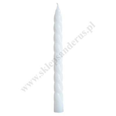 ŚWIECA STOŁOWA KRĘCONA - wys. 21 cm - 71998