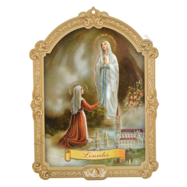 MATKA BOŻA Z LOURDES - obrazek 16.8 x 22.7 cm - 3567