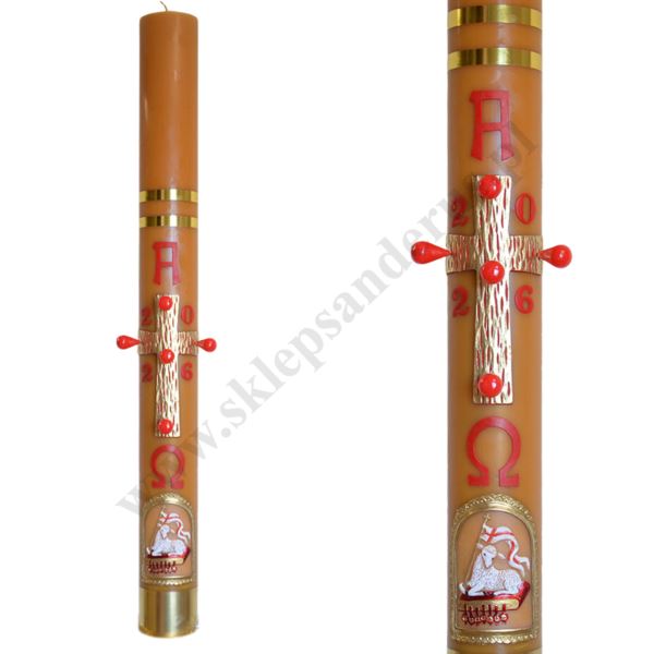 PASCHAŁ PARAFINOWO-WOSKOWY - wys. 125 cm - 69241