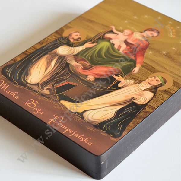 MATKA BOŻA POMPEJAŃSKA - IKONA - 12 cm x 16 cm - 11201