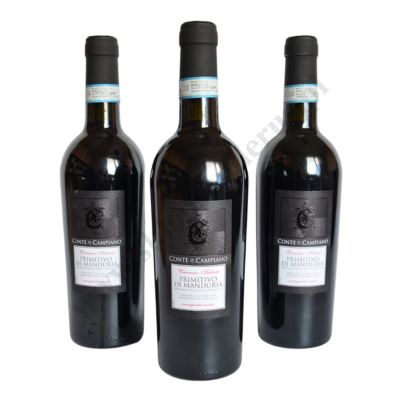 CONTE DI CAMPIANO PRIMITIVO DI MANDURIA - wino czerwone półwytrawne