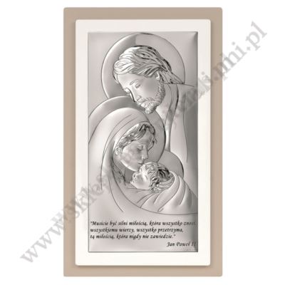 ŚWIĘTA RODZINA - OBRAZEK SREBRNY - 6380SW/2XTP