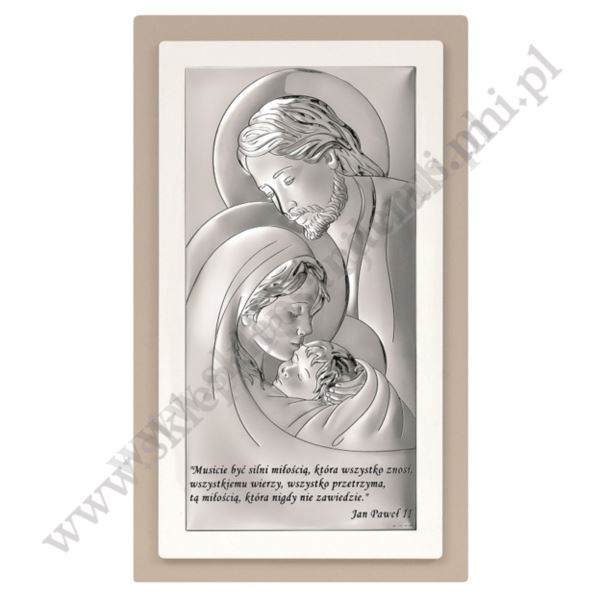 ŚWIĘTA RODZINA - OBRAZEK SREBRNY - 6380SW/2XTP