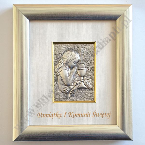 PAMIĄTKA I KOMUNII ŚWIĘTEJ - obrazek format 12.6 x 14.5 cm - 0164