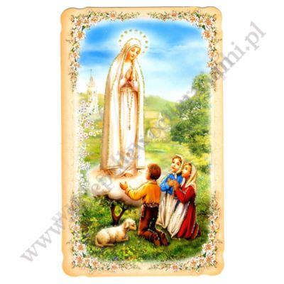 MATKA BOŻA FATIMSKA - obrazek 9 x 14.8 cm - paczka 100 szt. - 50209