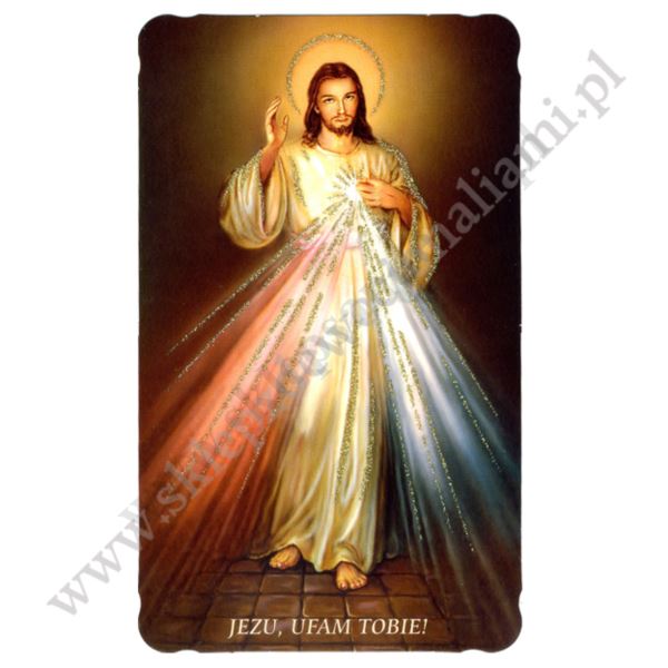 JEZU UFAM TOBIE - obrazek 9 x 14.8 cm - paczka 100 szt. - 60820