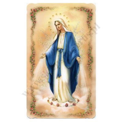 MATKA BOŻA NIEPOKALANA - obrazek 9 x 14.7 cm - POCZTÓWKA - paczka 100 szt. - 30164