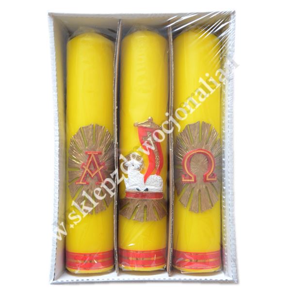 KOMPLET ŚWIEC - WIELKANOC - wys. 30 cm - 66756