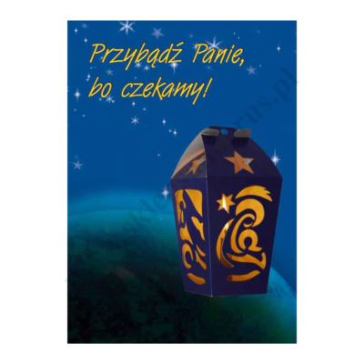 PLAKAT ADWENTOWY - PRZYBĄDŹ PANIE... - format 33.5 x 49 cm - 72676