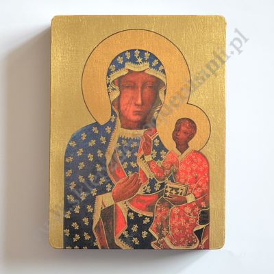 MATKA BOŻA CZĘSTOCHOWSKA - IKONA - 12 cm x 16 cm - 3101-B