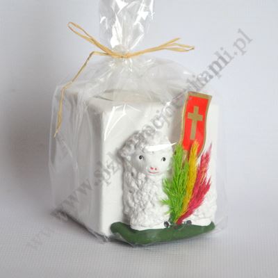 ŚWIECZNIK Z BARANKIEM - wys. 6 cm - 9571