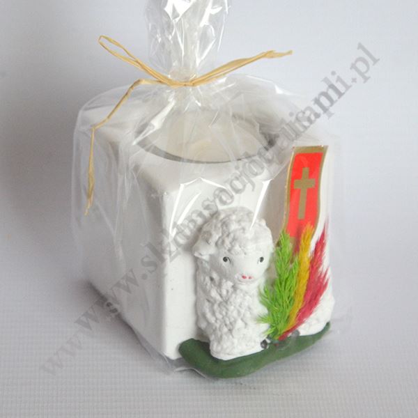 ŚWIECZNIK Z BARANKIEM - wys. 6 cm - 9571