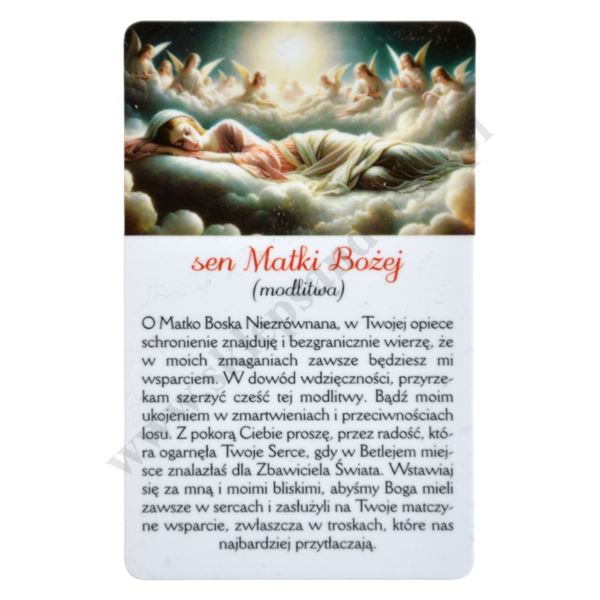SEN MATKI BOŻEJ - karta biznes - 30352