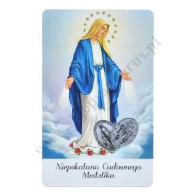 NIEPOKALANA CUDOWNEGO MEDALIKA - karta biznes - 30353