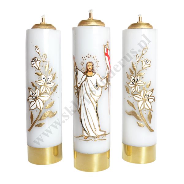 ŚWIECE NA WIELKANOC - wys. 30 cm - komplet - 62572