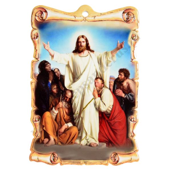PAN JEZUS ZMARTWYCHWSTAŁY - obrazek ceramiczny 15 x 22 cm - 45948