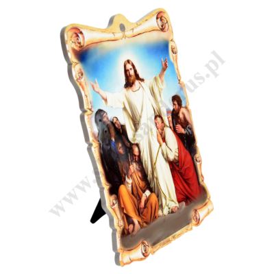 PAN JEZUS ZMARTWYCHWSTAŁY - obrazek ceramiczny 15 x 22 cm - 45948
