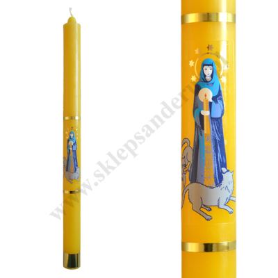 GROMNICA PARAFINOWA - ŻÓŁTA Z NAKLEJKĄ - 43/3 - 4779