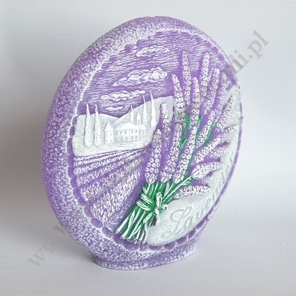 ŚWIECA DYSK ZAPACHOWY - LAWENDA - średnica 13.5 cm - 51344