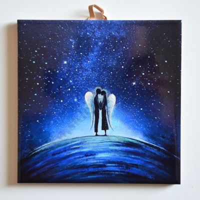 SKRZYDŁA DWA - obrazek na ceramice 15 x 15 cm - 58962