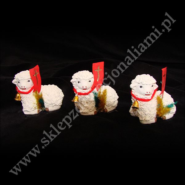 BARANEK WIELKANOCNY LEŻĄCY - wys. 5 cm - BL01