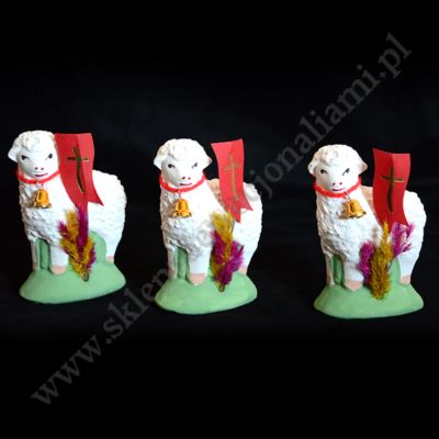 BARANEK WIELKANOCNY STOJĄCY - wys. 9.5 cm - BST12