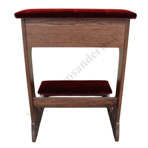 KLĘCZNIK DREWNIANY CIEMNY TAPICEROWANY - 65708