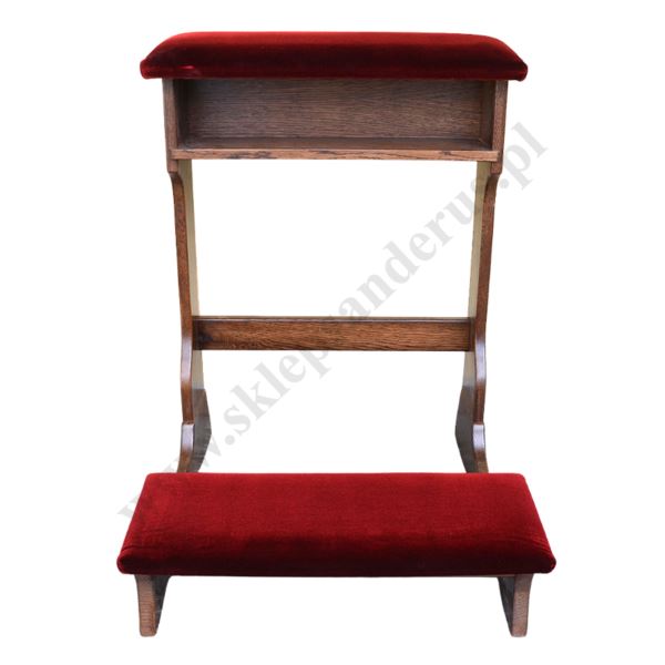 KLĘCZNIK DREWNIANY CIEMNY TAPICEROWANY - 65708