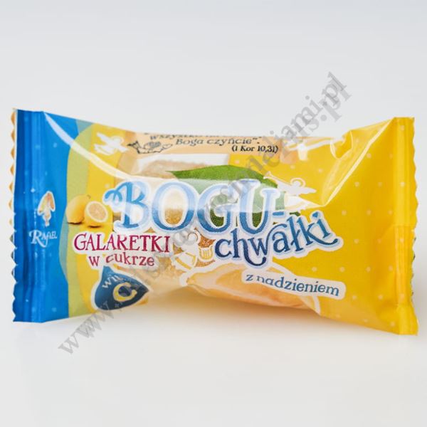 BOGUCHWAŁKI - galaretki w cukrze z sokiem malinowym - 300g - 8679