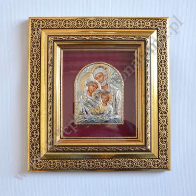 ŚWIĘTA RODZINA - ikona w ramie za szkłem - 33.5 x 36.5 cm - 72138