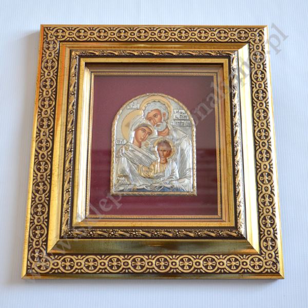 ŚWIĘTA RODZINA - ikona w ramie za szkłem - 33.5 x 36.5 cm - 72138