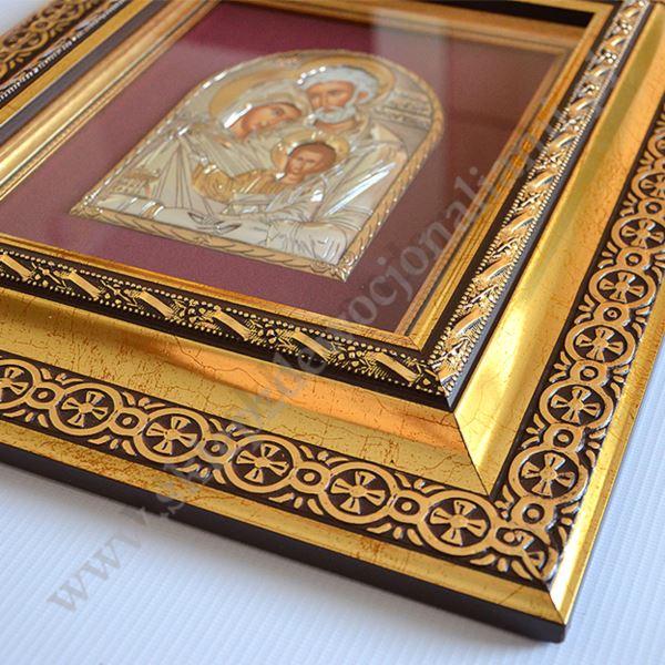 ŚWIĘTA RODZINA - ikona w ramie za szkłem - 33.5 x 36.5 cm - 72138