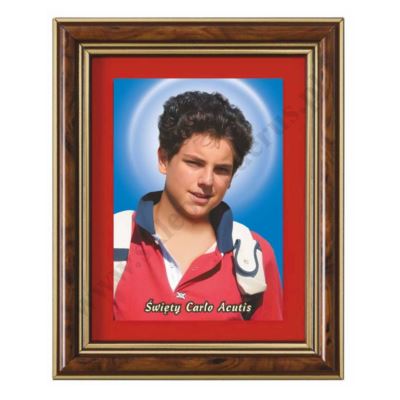 ŚW.CARLO ACUTIS - obrazek w ramce 12.3 x 15.3 cm - 60860