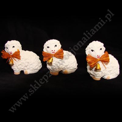 BARANEK WIELKANOCNY LEŻĄCY - wys. 6.5 cm - BL09