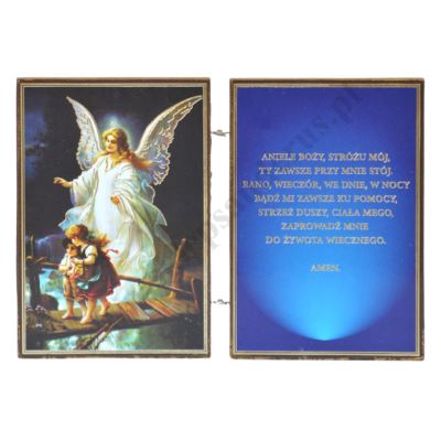 ANIOŁ STRÓŻ - dyptyk - 12 x 8.4 cm - 9726
