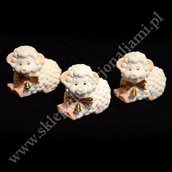 BARANEK WIELKANOCNY LEŻĄCY - wys. 8 cm - BL04
