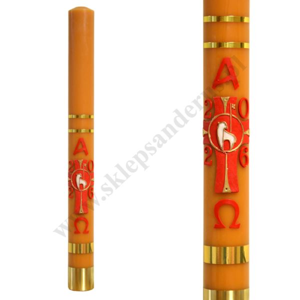 PASCHAŁ PARAFINOWO-WOSKOWY - wys. 75 cm - 74012