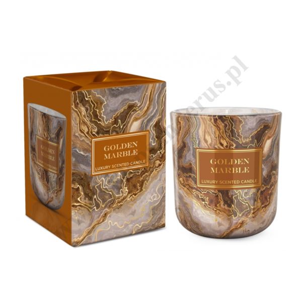 ANITCO & GOLDEN MARBLE - świeca zapachowa w szkle - mix wzorów -80143