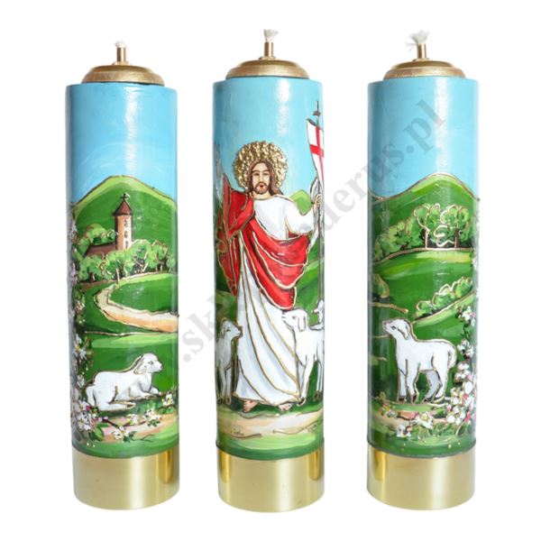 ŚWIECE WIELKANOCNE - wys. 30 cm - komplet - 75233